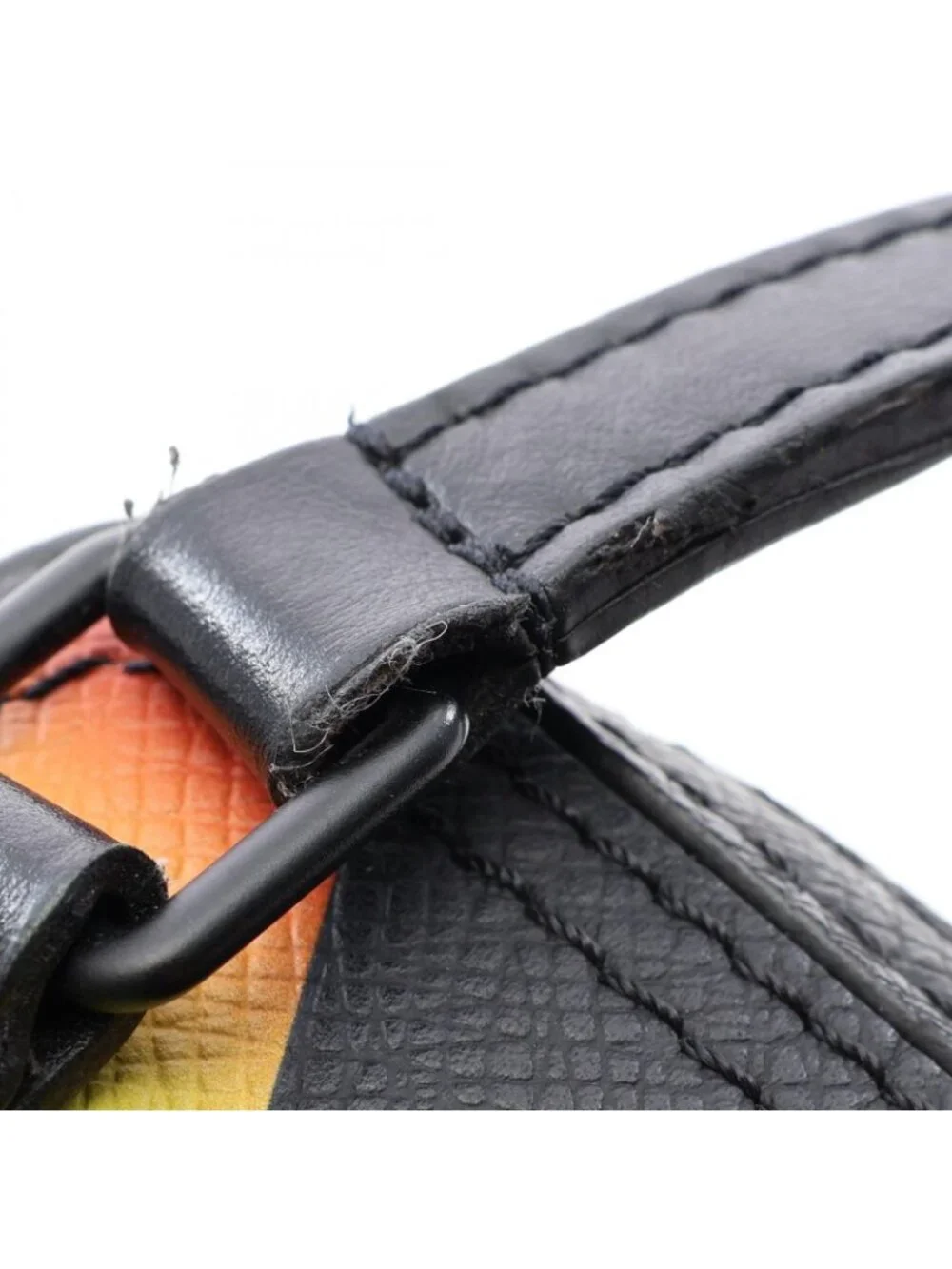 Louis Vuitton Shoulder Bag Danube Messenger Noir Rainbow Leather